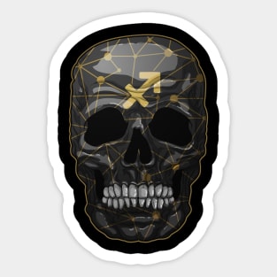 skull, zodiac signs, Sagittarius Sticker